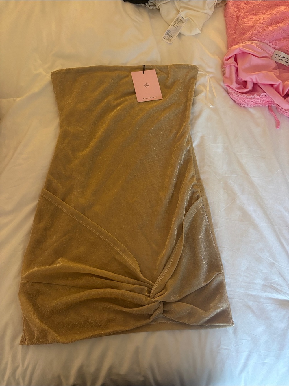 Strapless dr - Gold